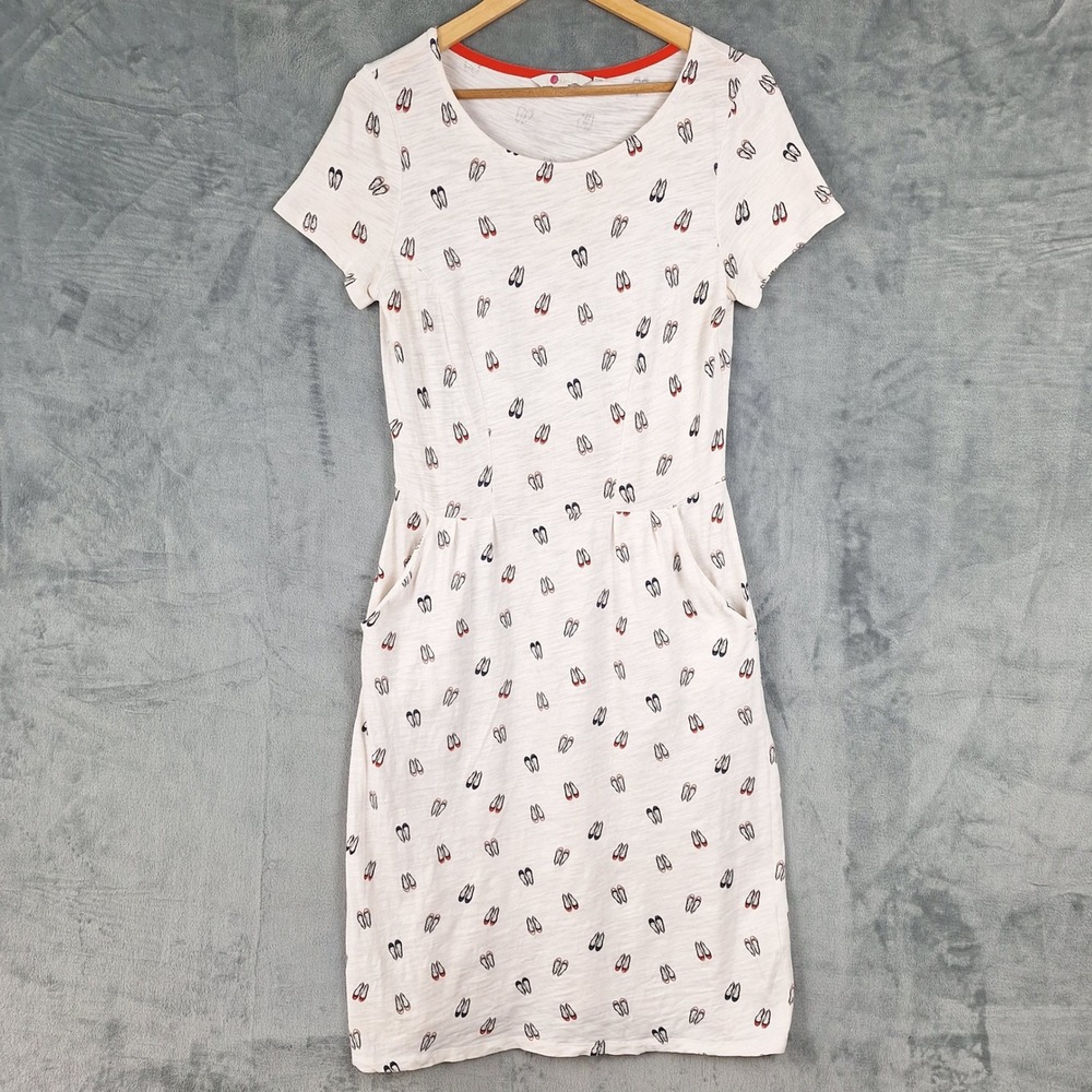 Boden Jersey Dress 6R Phoebe Ballet Pockets Novelty Whimsical Casual Coquette